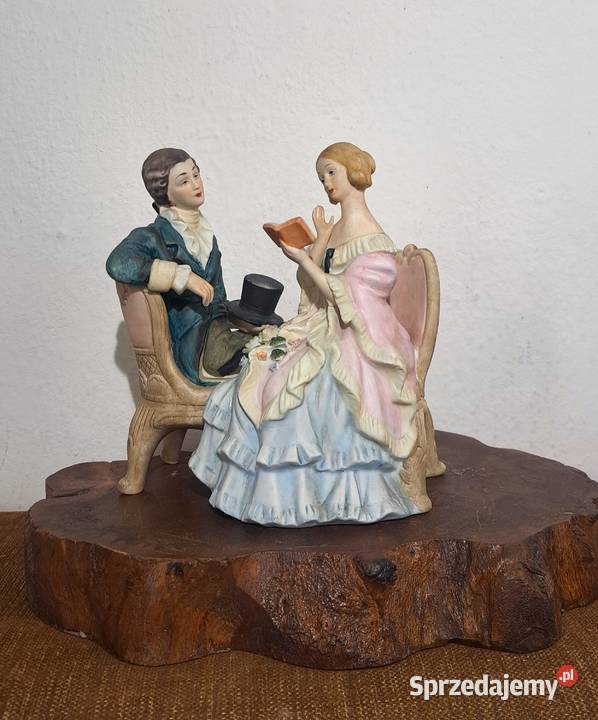figurka porcelanowa dworskiej pary Warszawa sprzedam