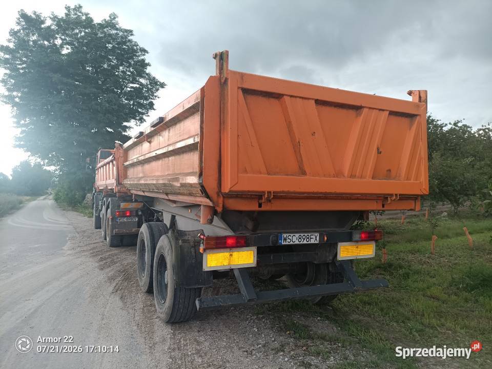 Przyczepa tandem z hydroburtą Sochaczew