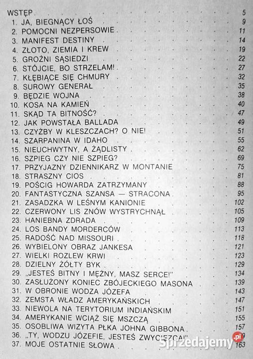 Indiański Napoleon Gór Skalistych Arkady Fiedler miękka Chełm