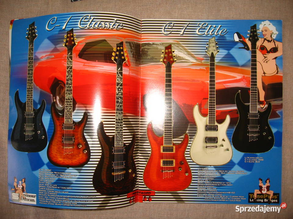 Schecter Guitar Research 2004 guitar catalog Kępice