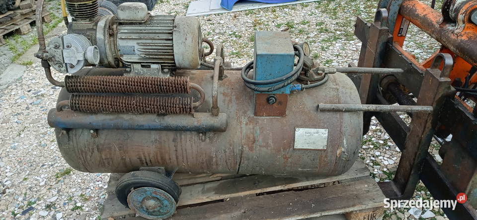 Kompresor 3tłokowy polski PRL 120l 380V 22KW Kompresory Sieradz sprzedam