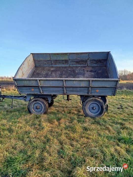 Przyczepa wywrotka d47 d55 thl hl d45 d35 nieuszkodzony Przyczepy rolnicze Sieradz