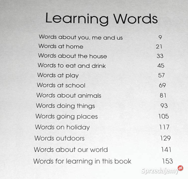 Learning Words A Wolrd of words for early Chełm