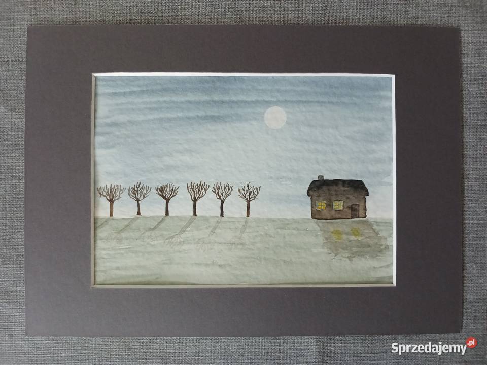Akwarela Akwarelka Hand Made Oryginał A5 łódzkie Aleksandrów