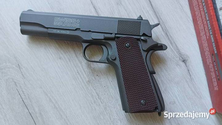 Wiatrówka SWISS ARMS Colt 1911 Blow Back Metal Łódź