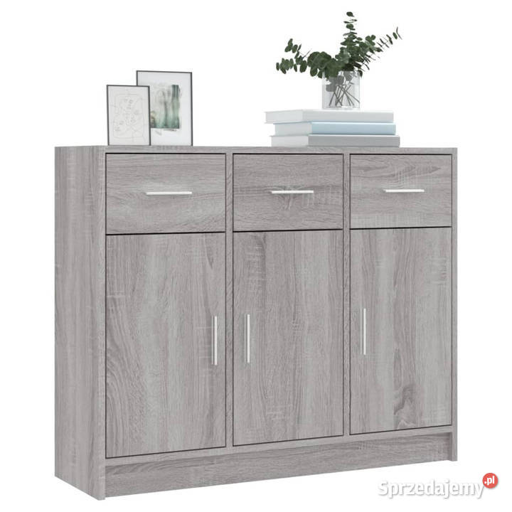 Szafka szary dąb sonoma 91x28x75 materiał Pozostałe Warszawa