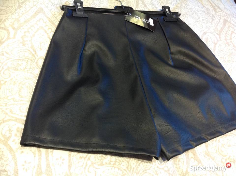 Spódnico Spódniczko Spodenki Skórzane Czarne lubuskie