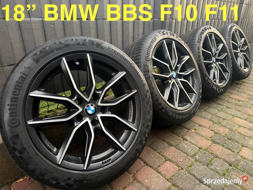 18 BMW F10 F11 F36 F01 BBS felgi koła komplet Samochodowe Opony i felgi Lubasz