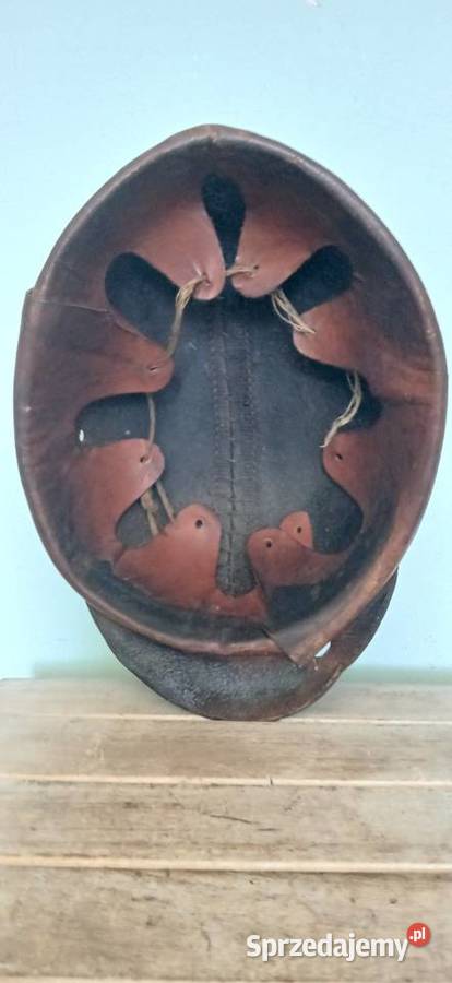 Staty skórzany kask górniczy