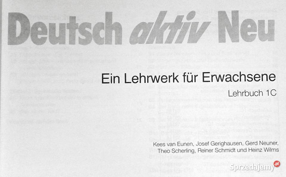 Deutsch aktiv Neu Lehrbuch 1C Neuner Scherling Chełm sprzedam