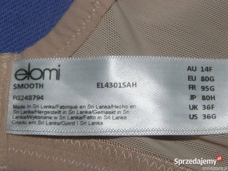 Biustonosz Stanik 36G 80G Elomi SMOOTH Siedlce