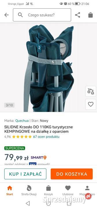 Kreslo turystyczne firmy Quechua110 Poznań