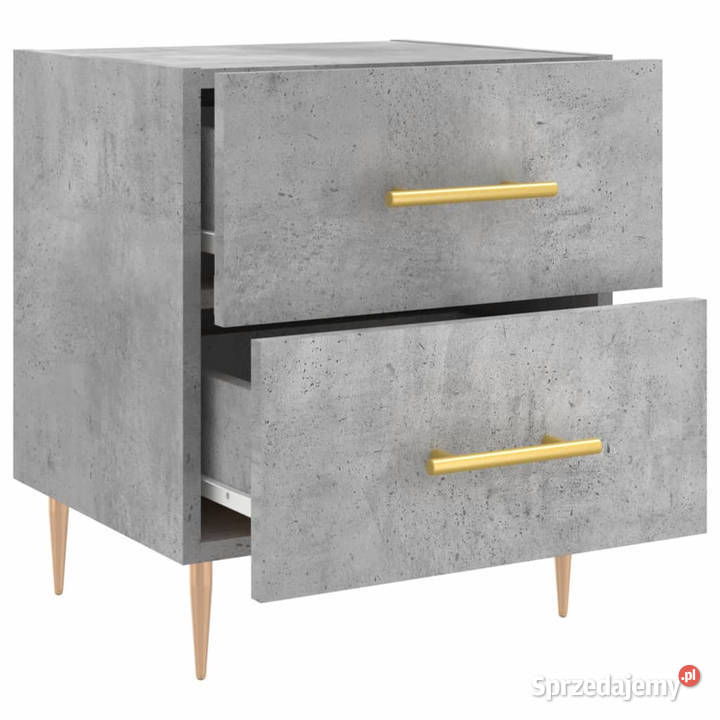 Szafki nocne 2 szarość betonu 40x35x475 WM827285 mazowieckie Warszawa