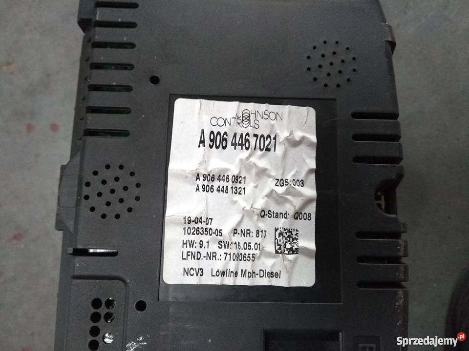 MERCEDES SPRINTER W906 2007 r liczniki zegary Pilzno sprzedam