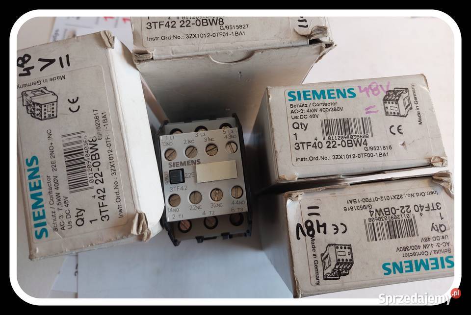 Stycznik Siemens 3TF42 48V śląskie