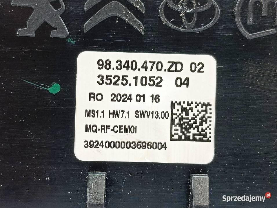 PANEL NAWIEWU 98340470ZD Toyota ProAce II 2016