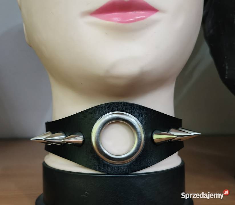 Naszyjnik Obroża Gothic Choker Gotycka Ćwieki Niegowonice sprzedam