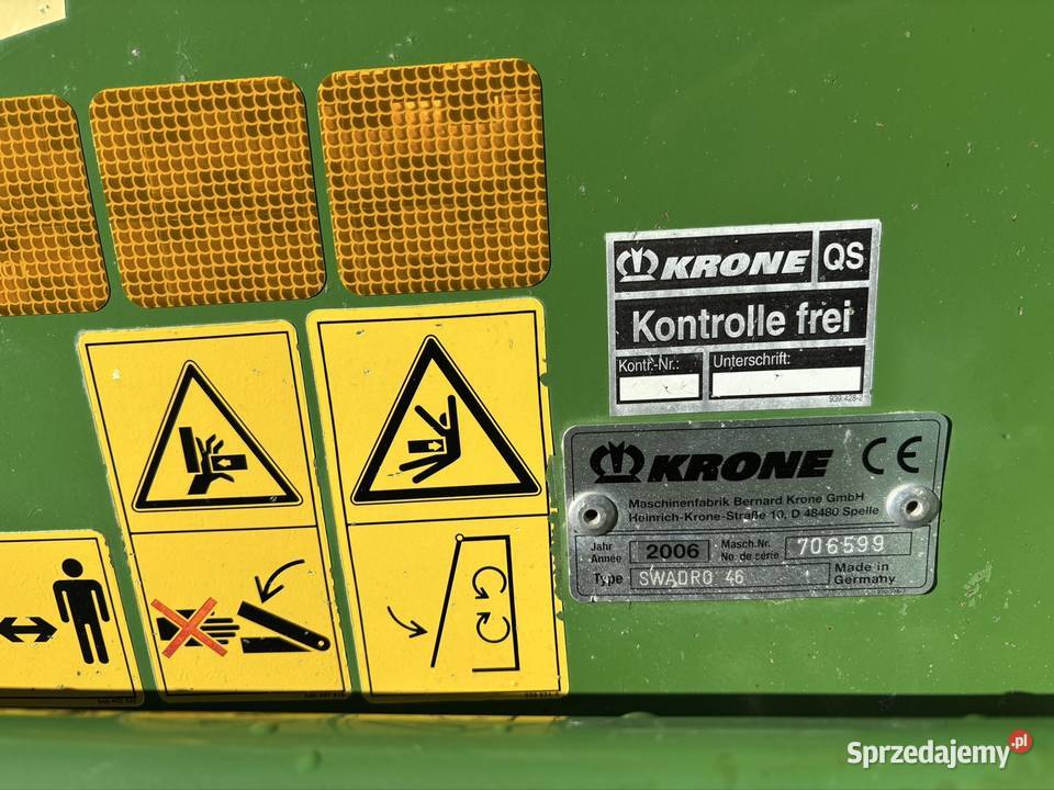 Zgrabiarka karuzelowa Krone swadro 46 Skrzatki