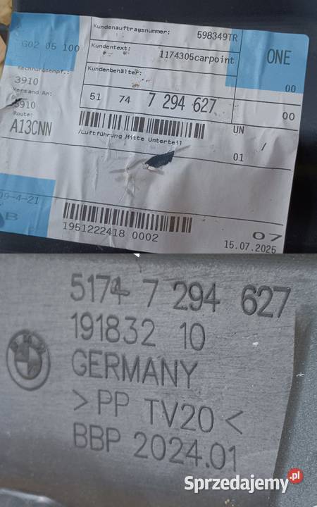 BMW I3 I01 I3S I01N KIEROWNICA PROWADNICA Pleszew sprzedam