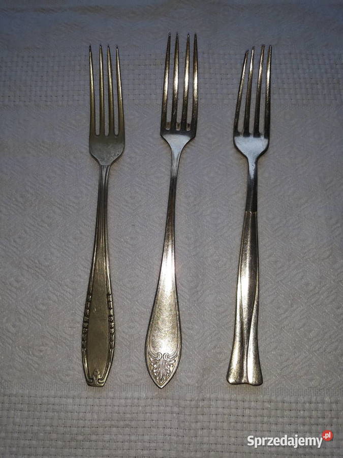 widelce posrebrzane zdobione antyk cudo Gdańsk