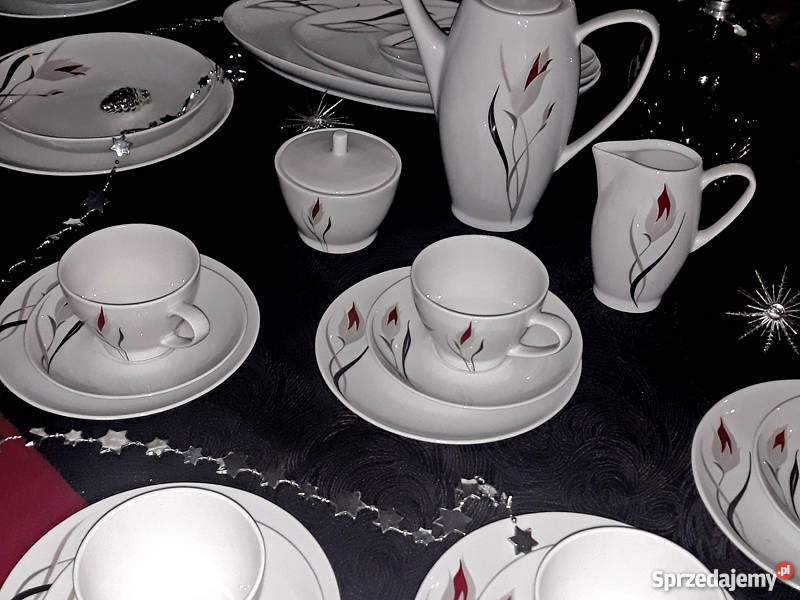 Serwis kawowy herbaciany porcelanowy Finezja dolnośląskie