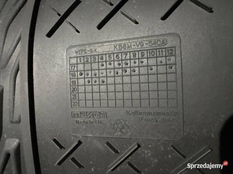 Oryginalna mata do bagażnika Mazda CX5 KF Lesznowola sprzedam