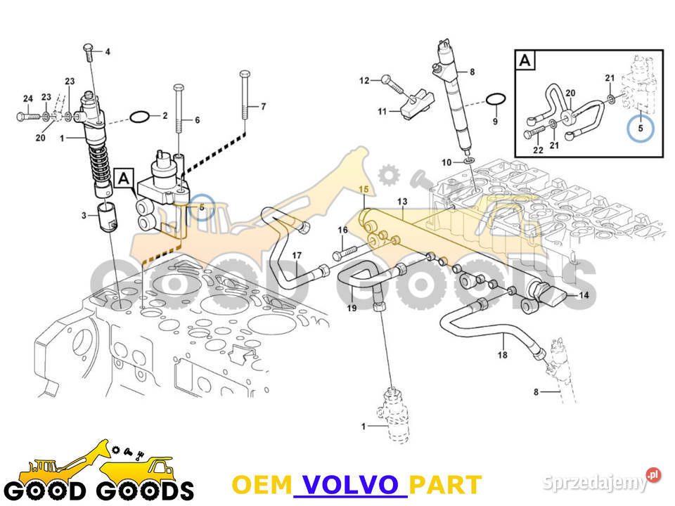 VOLVO REGULATOR CIŚNIENIA PALIWA 21638691 D8H