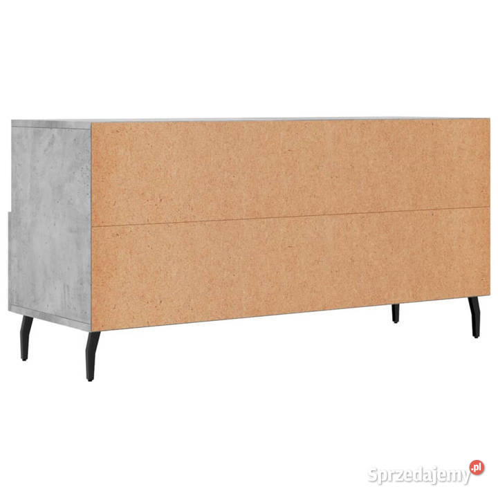 Szafka pod telewizor szarość betonu 102x36x50