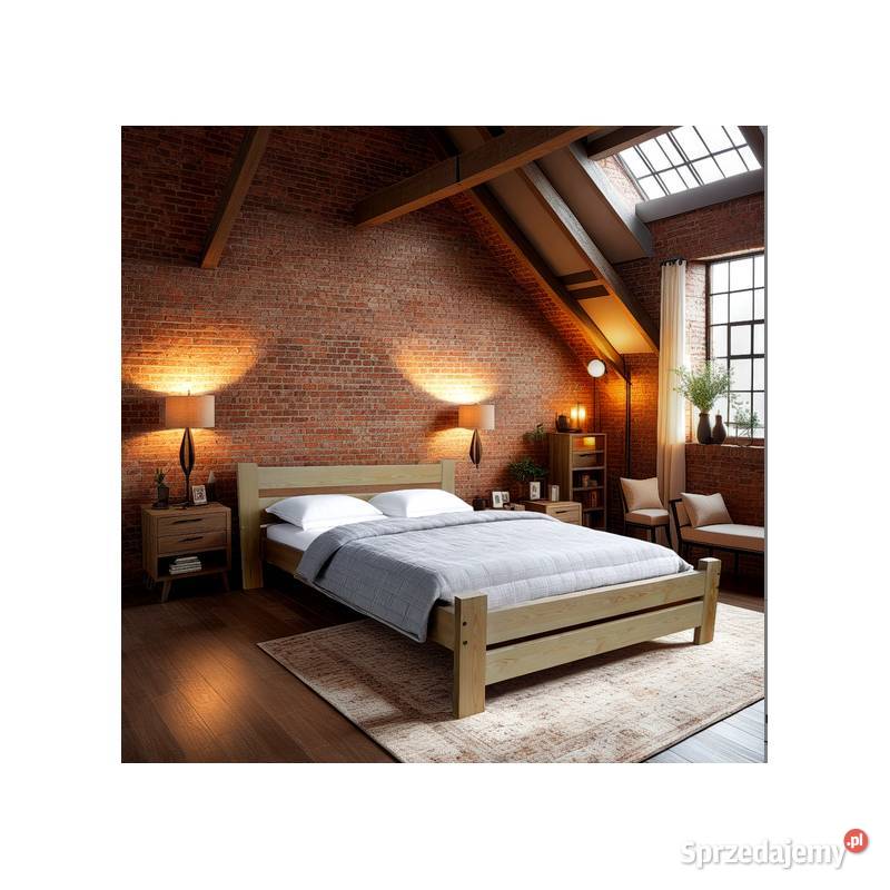 Łóżko TRENTINO mocna konstrukcja grube deski Prudnik
