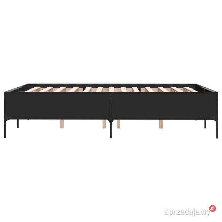 Łóżko Metalowe Czarne Rama Łóżka Ze Stelażem 143cm sprzedam