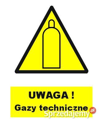 Naklejka Uwaga Gazy techniczne ZOO42 małopolskie Kamionna