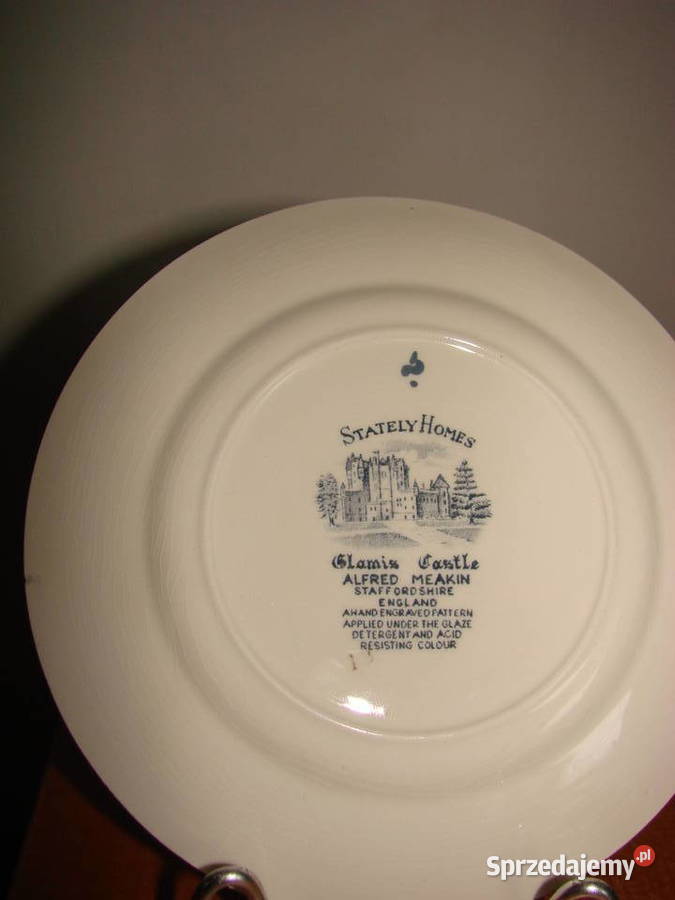Zamek Glamis porcelanowy talerz Alfred Meakin Pruszcz Gdański sprzedam