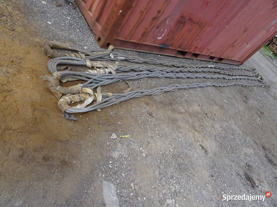 ZAWIESIE LINOWE LINA STALOWA PLECIONA 120 TON 8m Wąchock