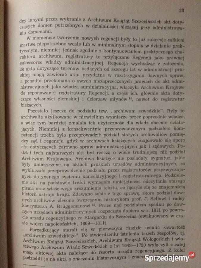 3511 Z Dziejów Służby Archiwalnej W Latach 1908 zachodniopomorskie Szczecin