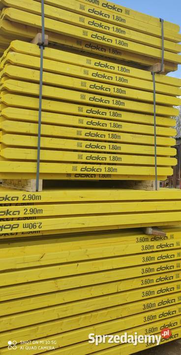 Sklejka szalunkowa Dźwigar Blaty Doka Stemple wielkopolskie Konin