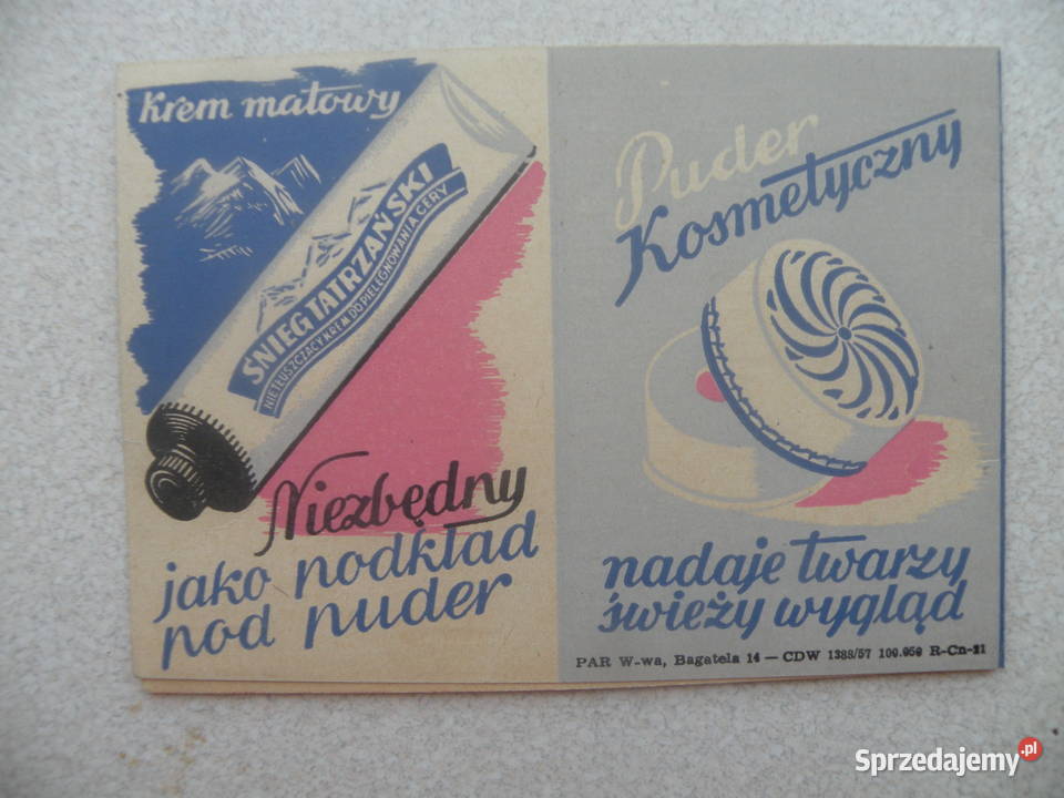 Kalendarzyk kalendarz 1958r POLLENA LECHIA małopolskie Andrychów