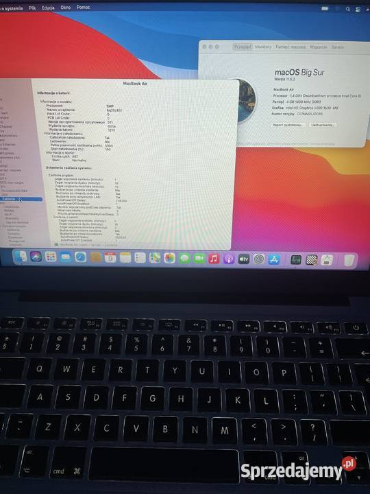 Macbook Air A1466 14GHz 4GB HD5000 128GB Bateria Warszawa