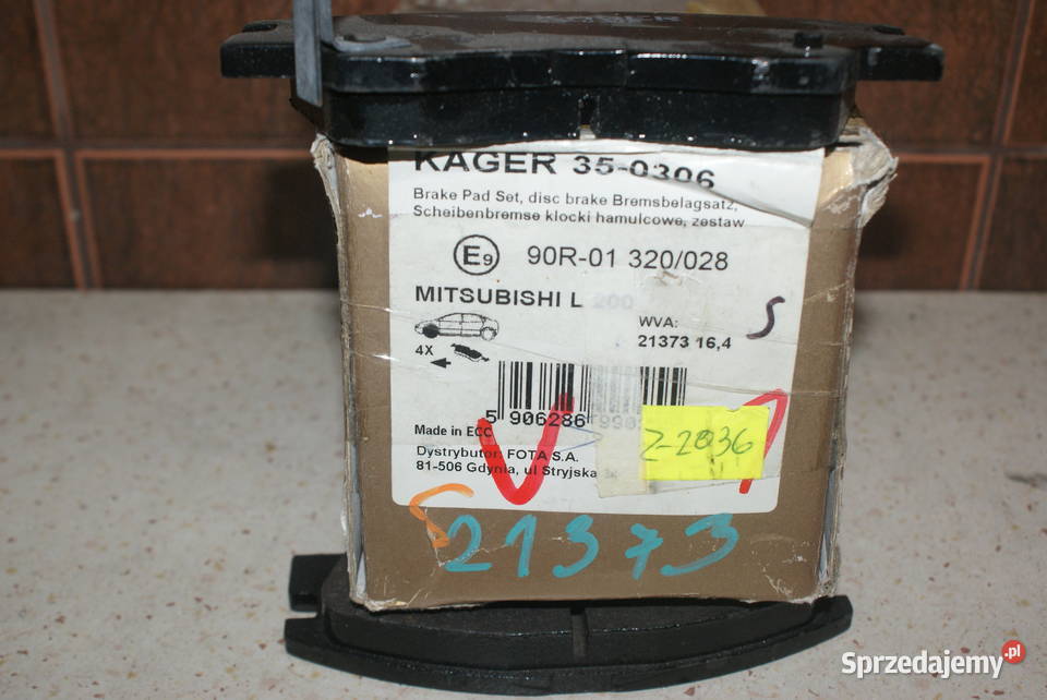 KLOCKI HAMULC MITSUBISHI L300 8799 Z CZUJ gdb729 osobowe Białobrzegi