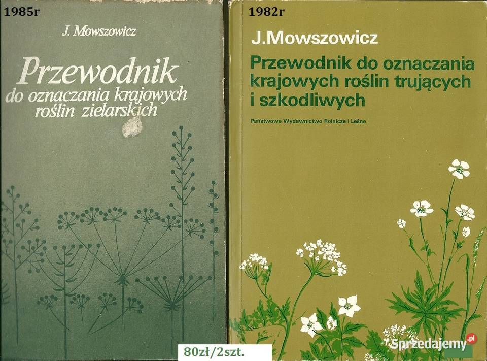 Przewodniki Mowszowicz rośliny przewodnik klucz łódzkie Łódź