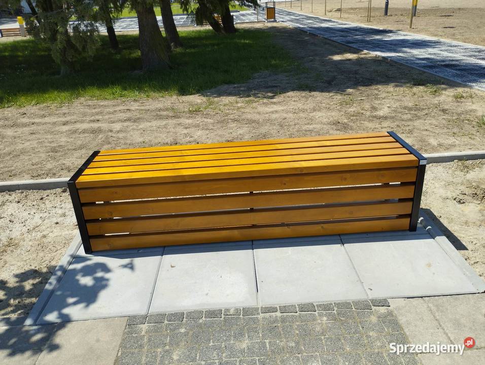 Ławka bez oparcia Parkowa Ogrodowa Miejska Ławki Targowiska