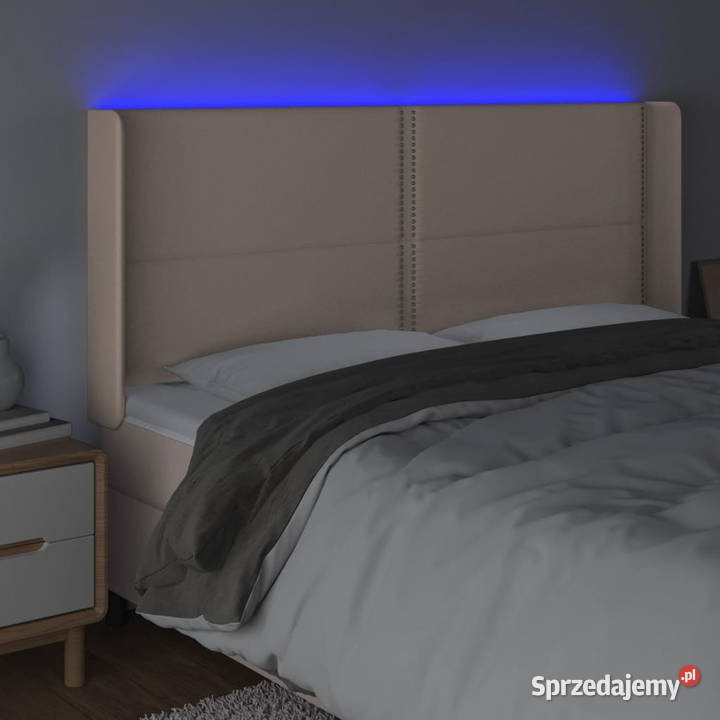 Zagłówek do łóżka z LED cappuccino 183x16x118128 Warszawa
