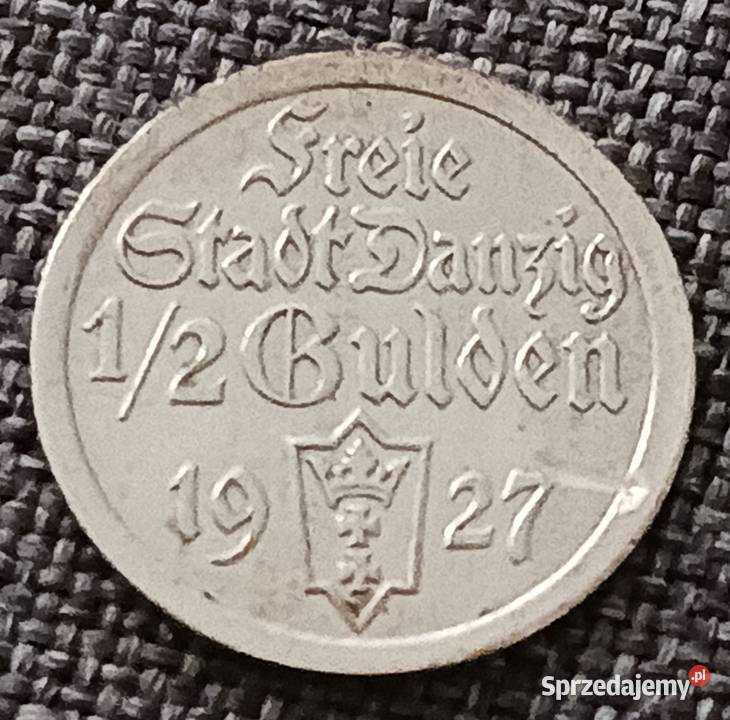 12 Guldena 1927 WMGdańsk około mennicze rzadkość wielkopolskie Konin