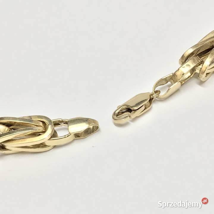 Złoty ŁAŃCUSZEK męski 585 14K KRÓLEWSKI splot 60 Biżuteria dla Panów mazowieckie Warszawa