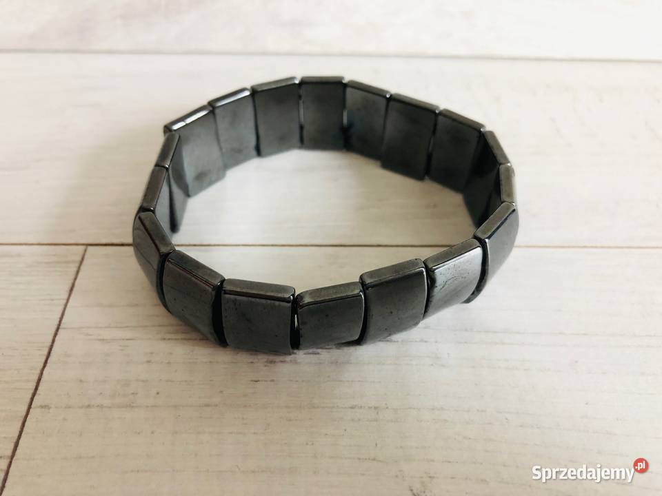 Grafitowa bransoletka na rękę Łódź