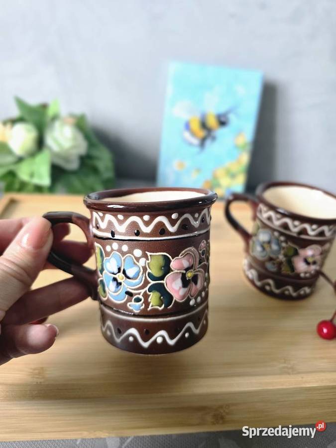 Zestaw 2 małych kubków 150ml handmade