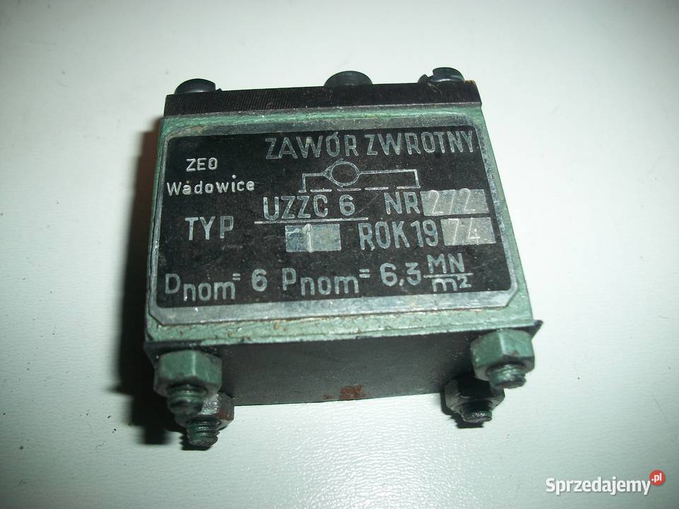 Zawór zwrotny UZZC6 sprzedam