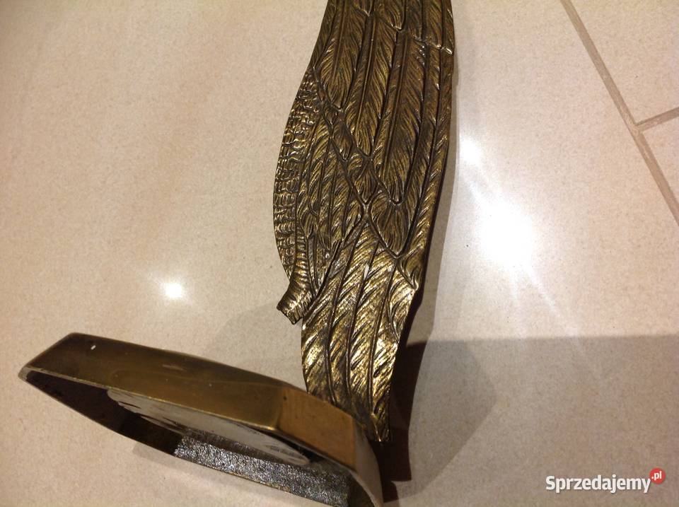 Stary Mosiężny Kałamaż Dekoracja Nowa Sól