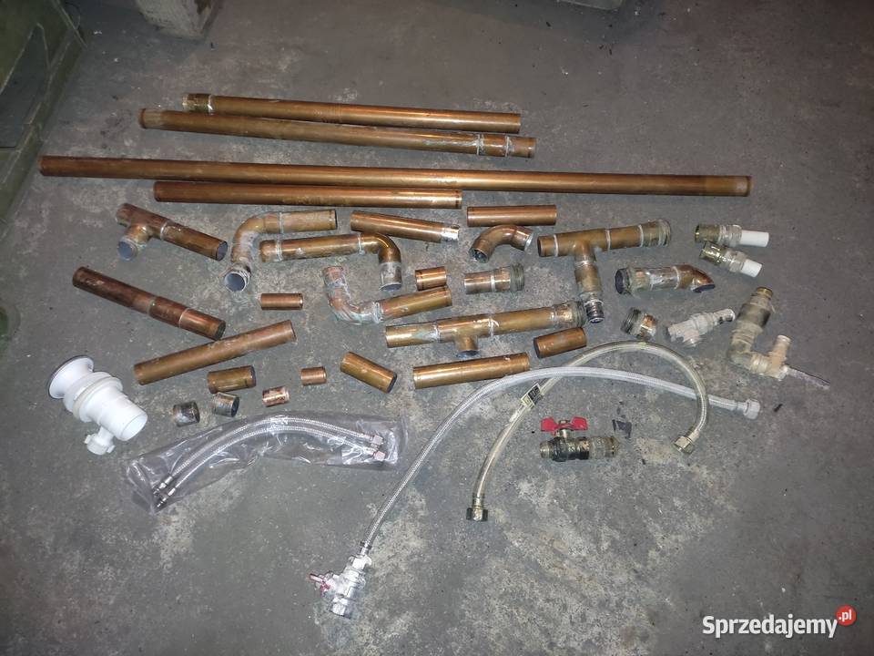 Rurki miedziane pozostałości hydrauliczne Brodnica