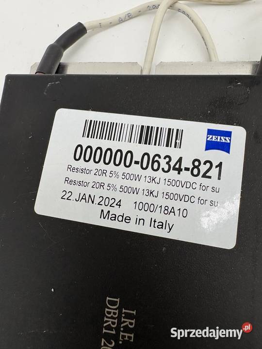 Zeiss 0000000634821 Resistor mazowieckie Warszawa