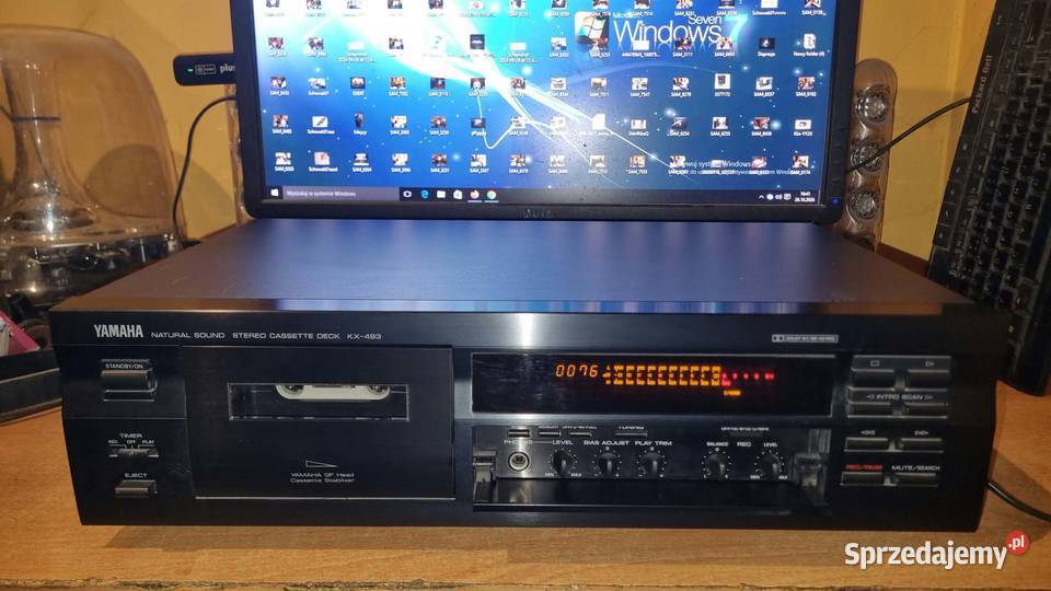 Magnetofon kasetowy Yamaha KX493 idealny stan Warta